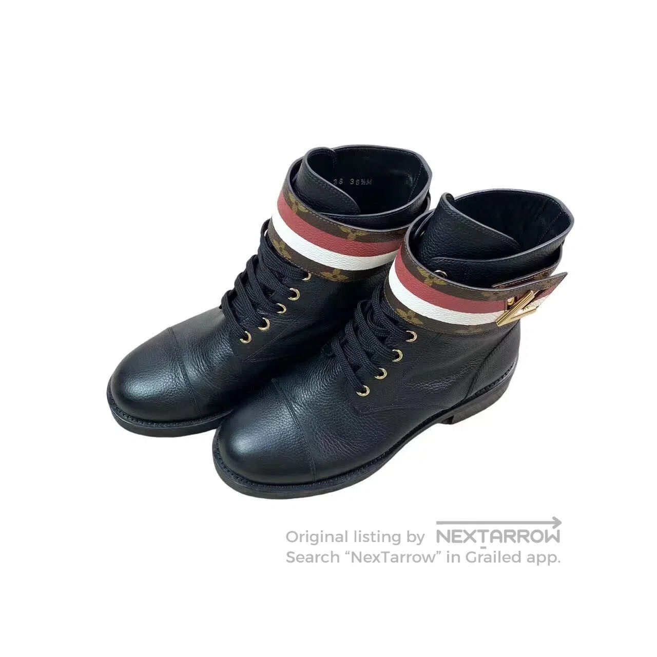 Louis Vuitton Louis Vuitton Presbyopia lace-up booties| Size US 6 / IT 36 - 1 Thumbnail