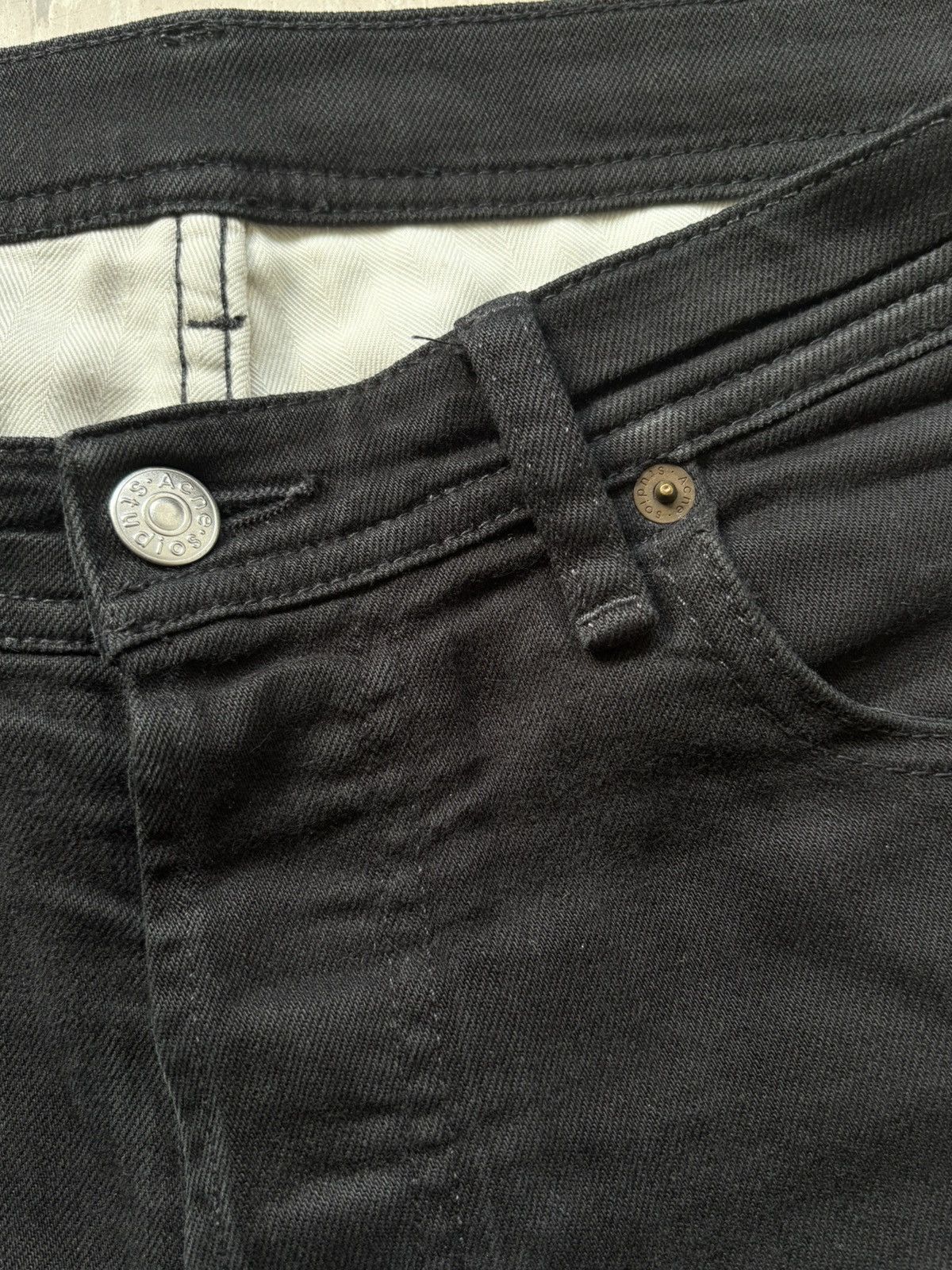 Acne Studios Acne Studios Slim Fit Black Jeans Size US 32 / EU 48 - 3 Thumbnail