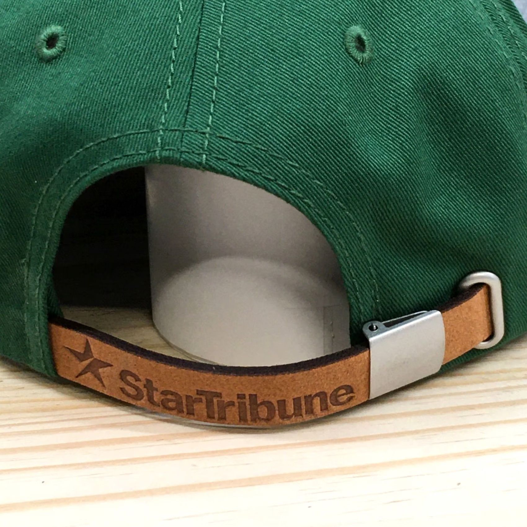 Logo 7 Star Tribune Snapback Unisex Green OS Adjustable Flat Brim Embroidered Logo Hat Size ONE SIZE - 7 Thumbnail