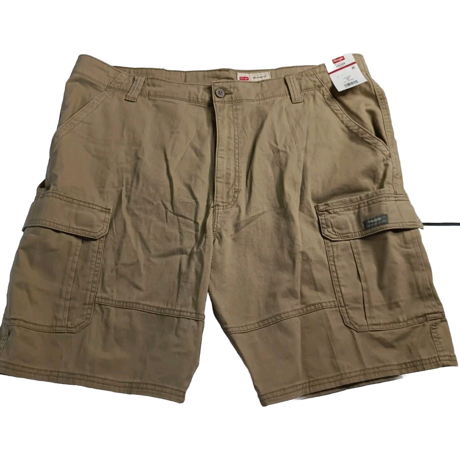 Wrangler Wrangler Cargo Shorts Men's 42 Beige 10" Inseam Relaxed Fit Size US 42 / EU 58 - 1 Thumbnail