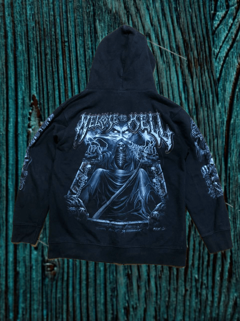 Vintage WILD Vintage Y2K Double Side Printed Zip Hoodie Size US M / EU 48-50 / 2 - 1 Thumbnail