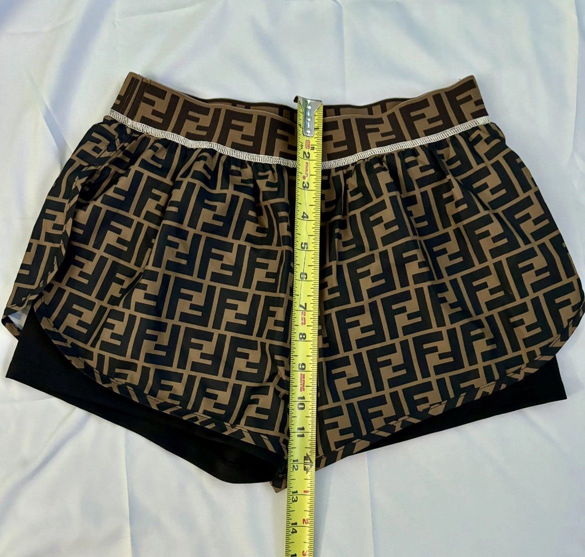 Fendi Fendi Zucca FF Monogram Athletic/Beach Tights Shorts Size 28" / US 6 / IT 42 - 11 Thumbnail