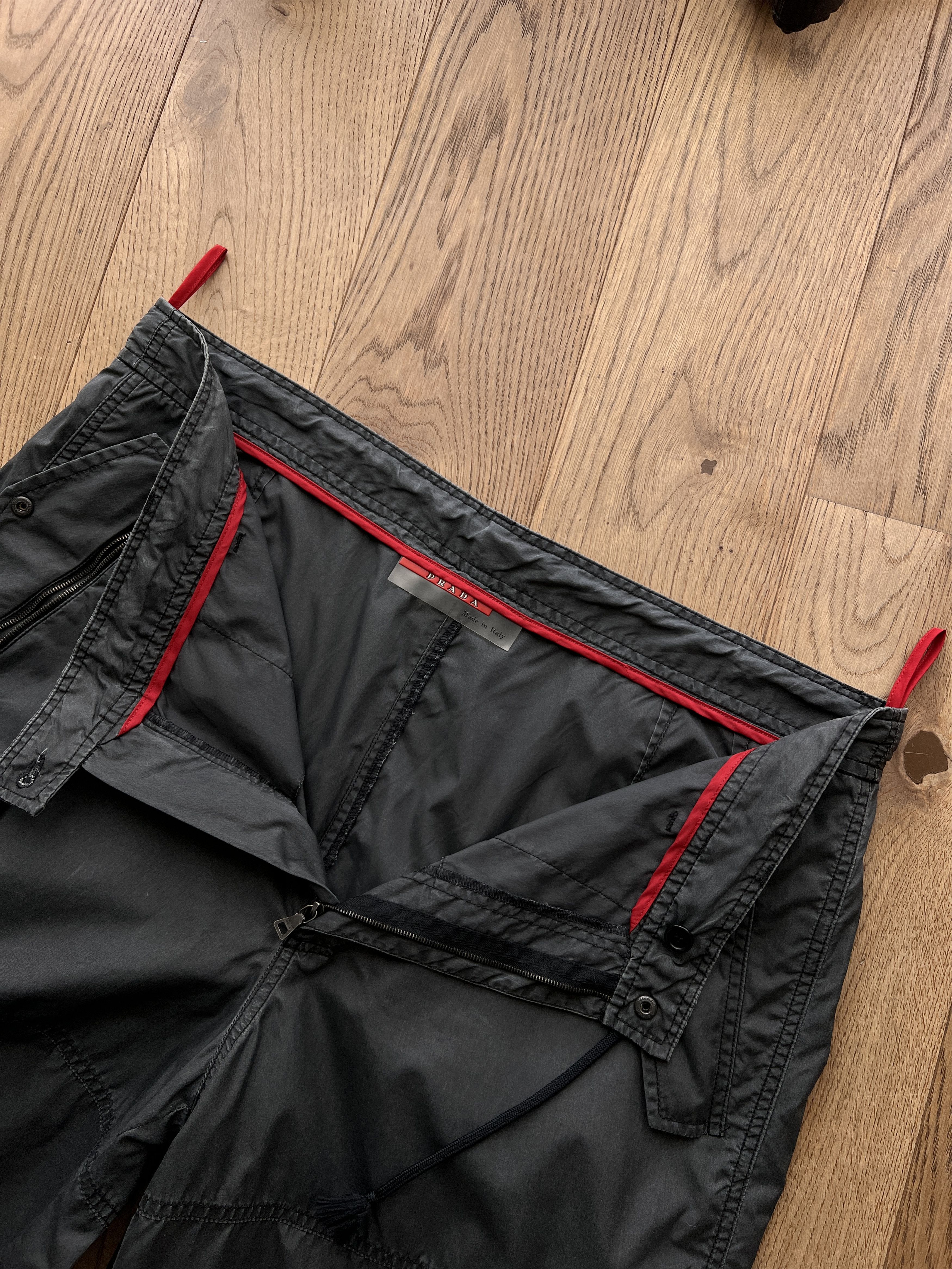 Prada Prada vintage nylon pant wide boxy baggy bondage rare luxury Size US 36 / EU 52 - 17 Thumbnail