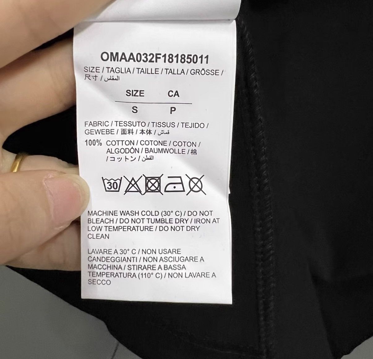 Off-White OFF-WHITE Black Figure Print Short Sleeve J41 Size US S / EU 44-46 / 1 - 3 Thumbnail