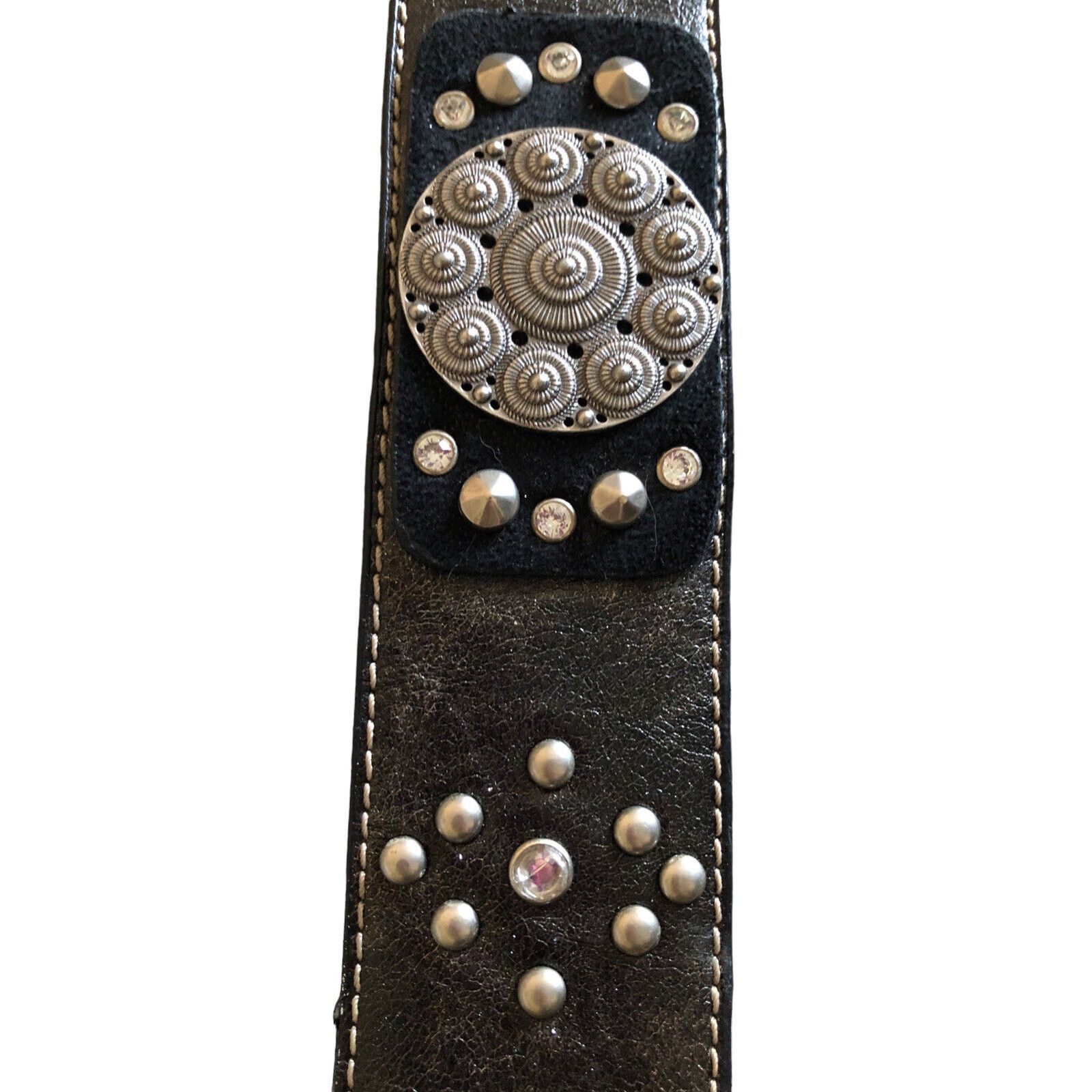 Other NWT KATHY Van Zeeland Belt Circle Disc Silver Metallic Sz M Size ONE SIZE - 6 Thumbnail