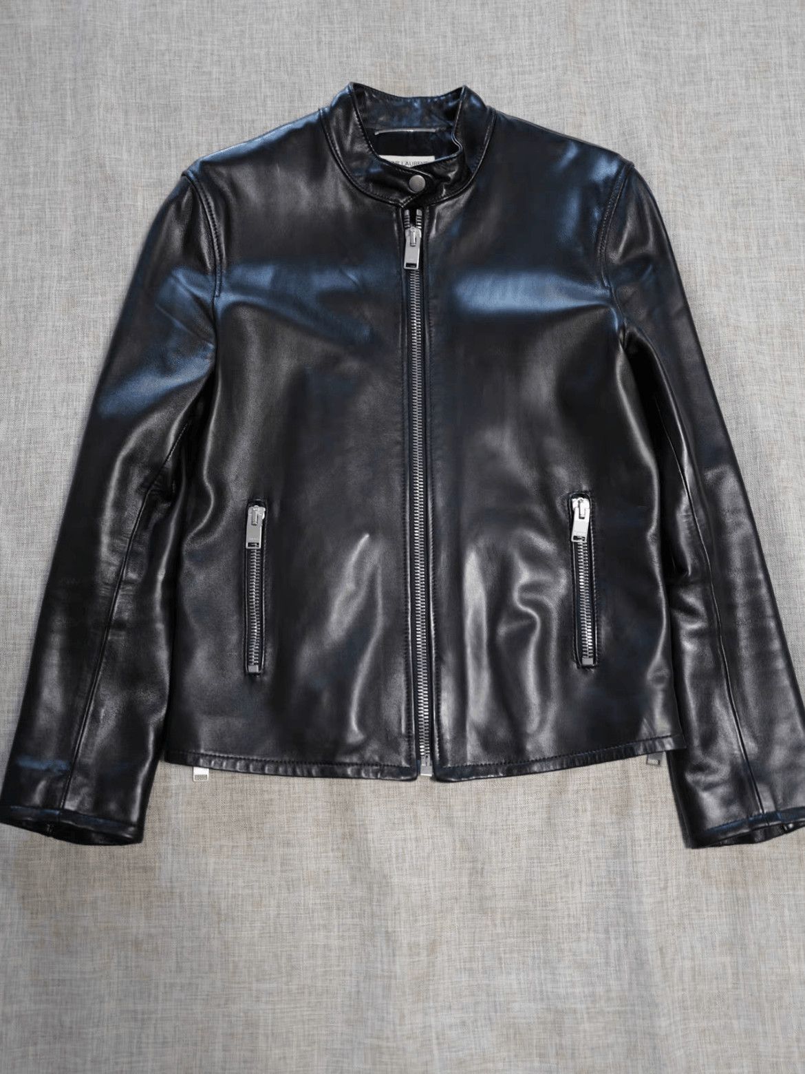 Saint Laurent Paris 13SS Cafe Racer Leather Jacket | Grailed