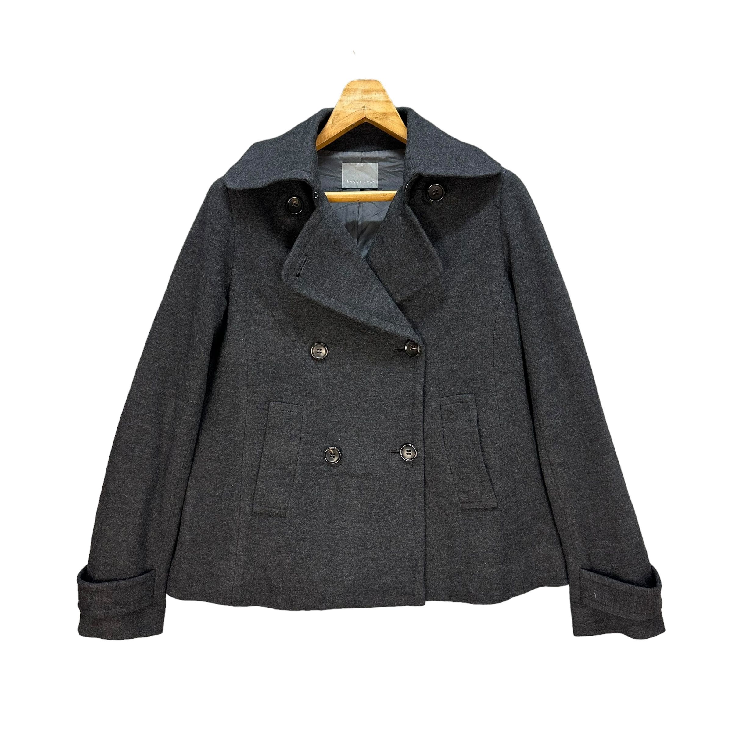 Theory Theory Luxe Double Breasted Belted Wool Coat #A25-0564 Size S / US 4 / IT 40 - 1 Thumbnail