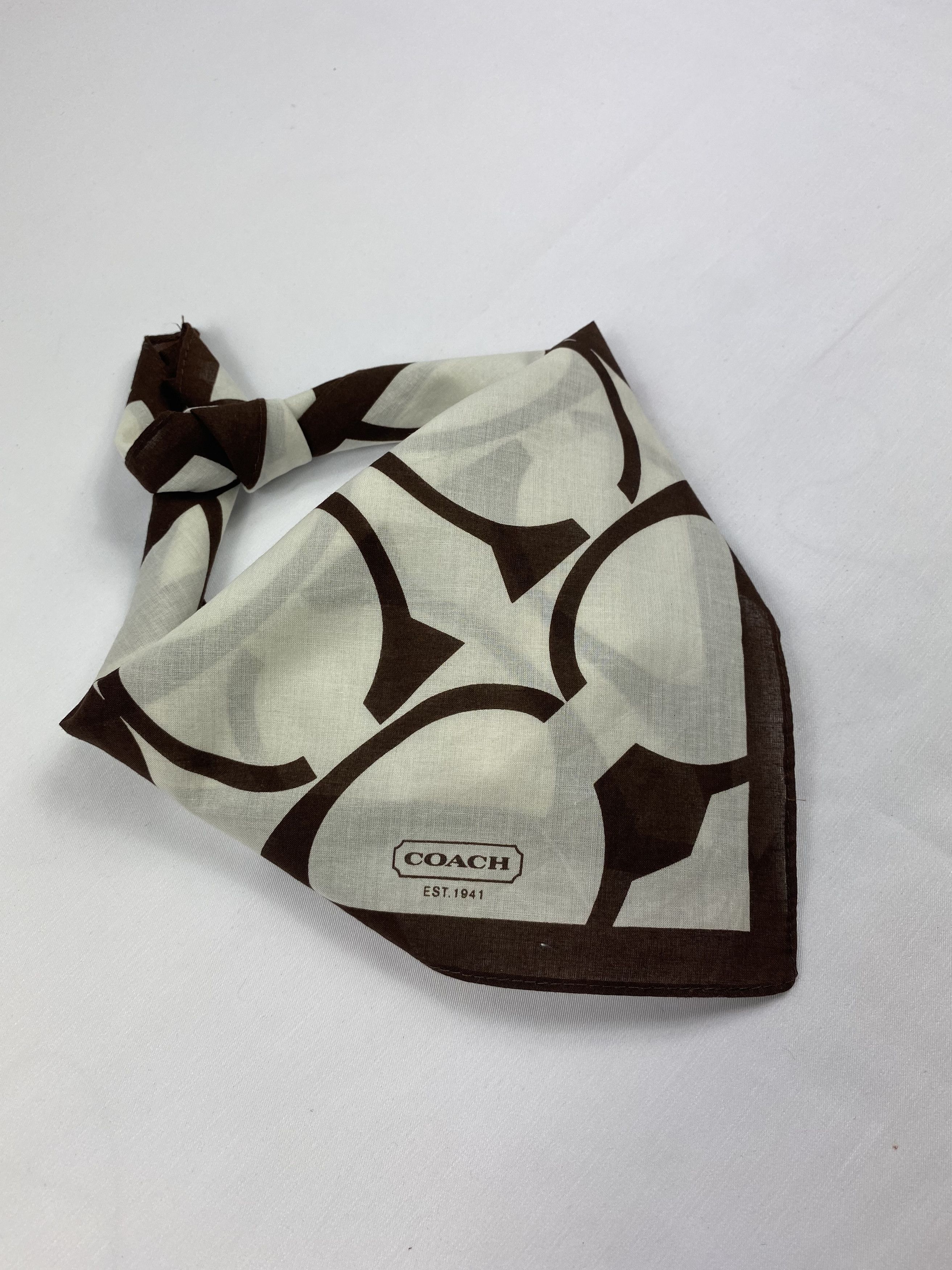 Coach × Vintage Coach Monogram Handkerchief / Bandana / Neckerchief Size ONE SIZE - 1 Thumbnail