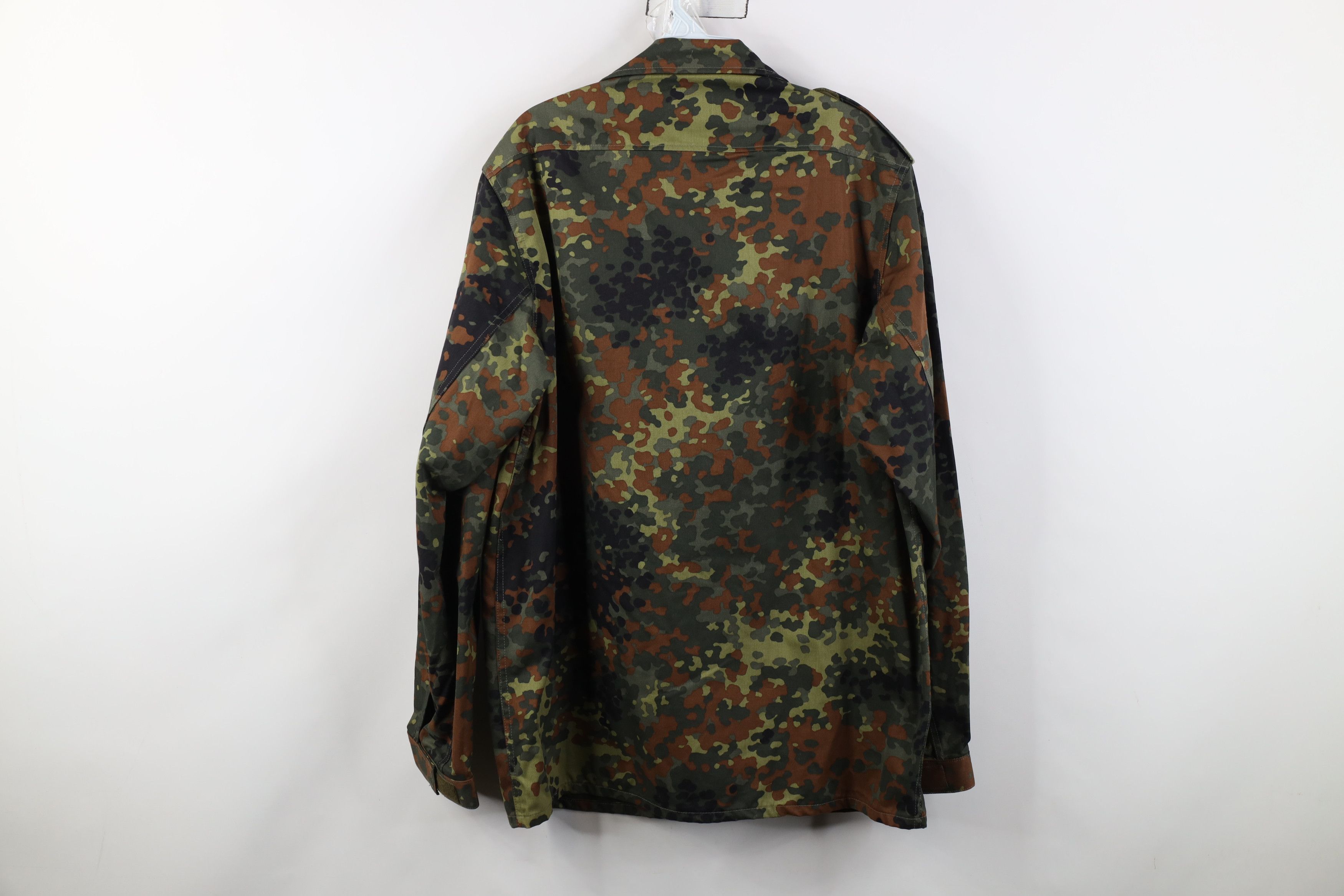 Vintage Vintage 90s German Military Camouflage Field Combat Jacket Size US L / EU 52-54 / 3 - 14 Thumbnail