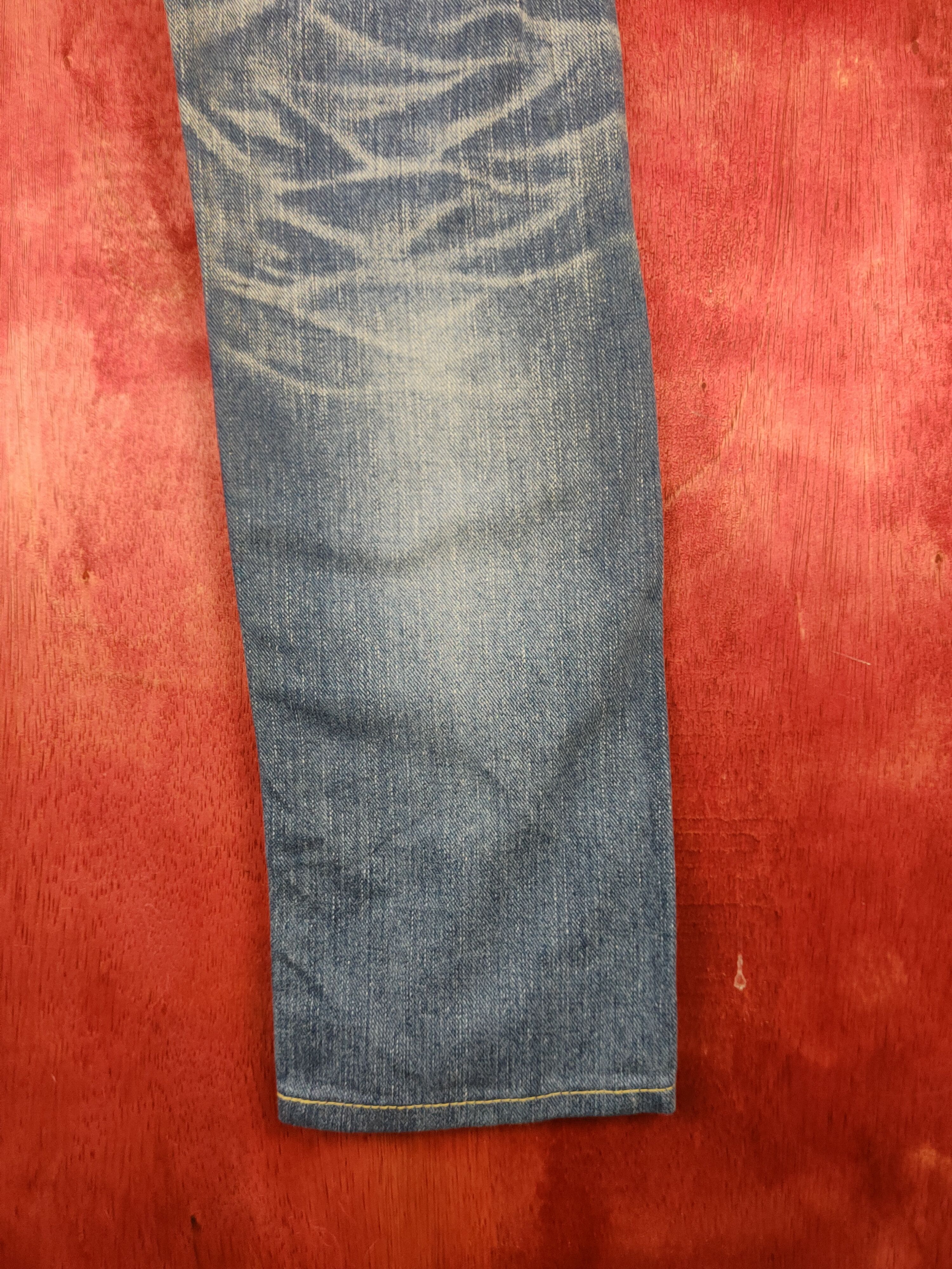 Lee Blue Faded Distressed Ripped Jeans #S1812