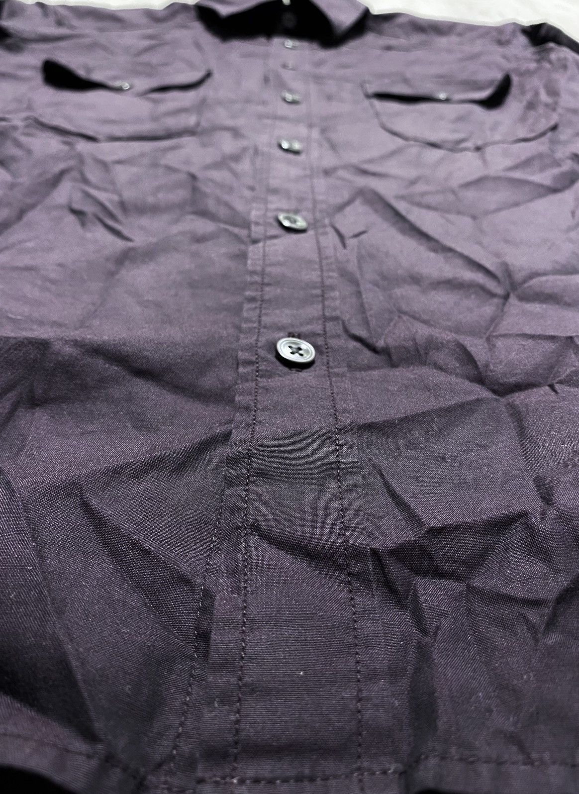 Acne Studios Unisex Acne Studios Brown Cotton Slim Casual Pocket Shirt Size US M / EU 48-50 / 2 - 9 Thumbnail
