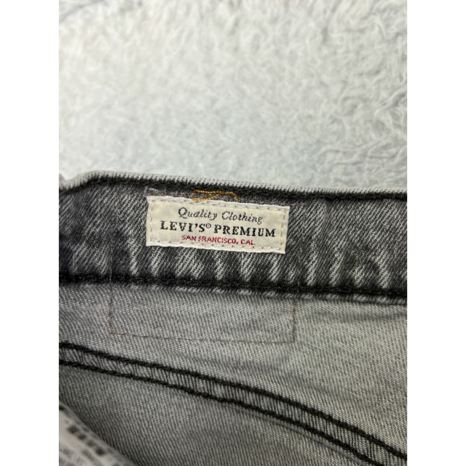 Levi's Levi's 501 Jeans Women Skinny Denim Gray Regular 26 Inseam 27 Button Fly Distressed Stretch Vintage: No Size 26" / US 2 / IT 38 - 6 Thumbnail