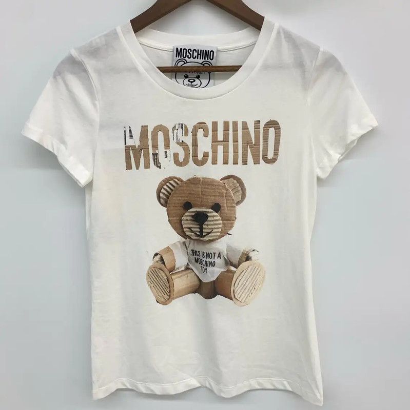 Moschino Moschino White Cotton Short Sleeve T-Shirt 0089 Size ONE SIZE - 1 Thumbnail