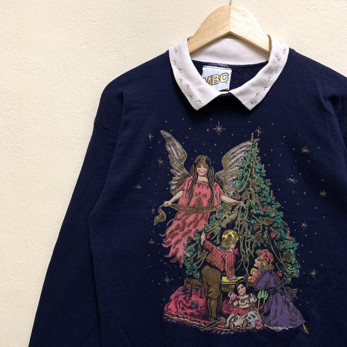 Tultex × Vintage Vintage 90s MBC X TULTEX Graphic Design Sweatshirt Size US L / EU 52-54 / 3 - 4 Thumbnail
