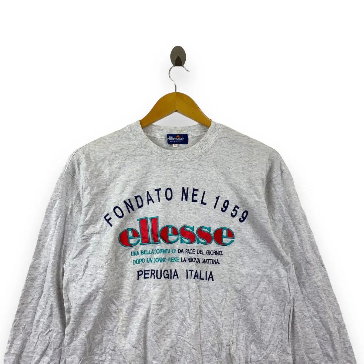 Ellesse Vintage ELLESSE FONDATO NEL Perugia Italia Sweatshirt Size M / US 6-8 / IT 42-44 - 3 Thumbnail