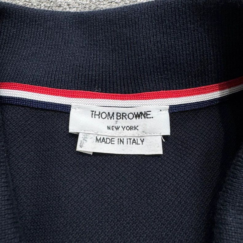 Thom Browne Thom Browne size1 Knitted patchwork polo shirt Size US S / EU 44-46 / 1 - 2 Thumbnail