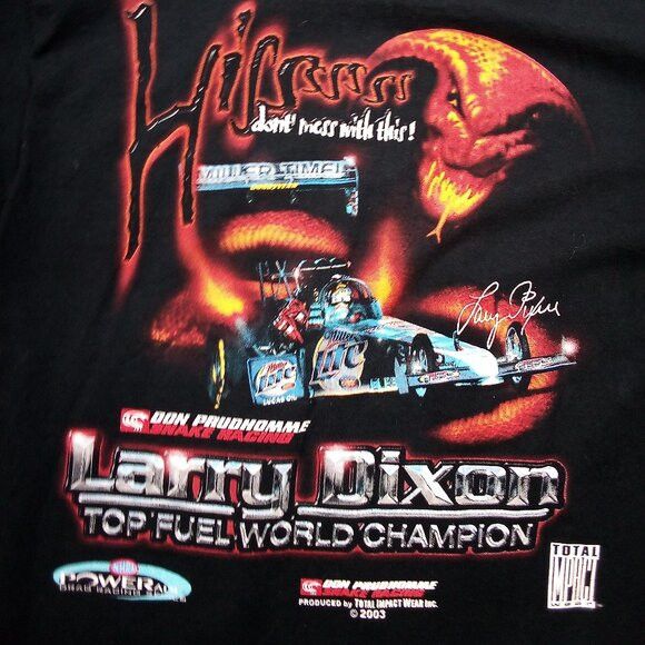 Vintage Vintage Larry Dixon Top Fuel World Champion T-Shirt Size US XL / EU 56 / 4 - 1 Thumbnail
