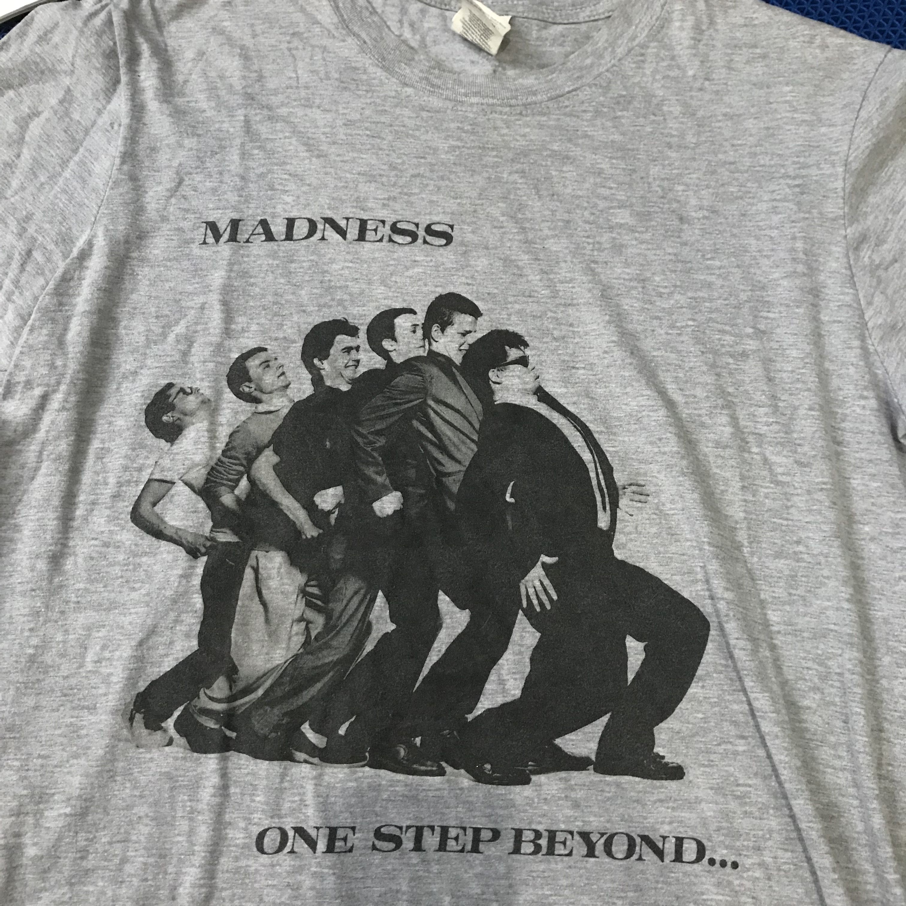 Band Tees × Madness Vintage madness ONE STEP BEYOND Ska Two Tone Tshirt grey tee Size US M / EU 48-50 / 2 - 5 Thumbnail