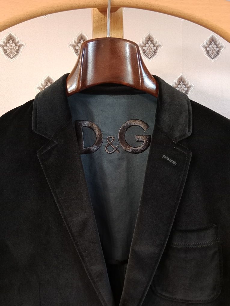 Dolce & Gabbana Dolce Gabbana Velour Blazer Jacket Size US M / EU 48-50 / 2 - 3 Thumbnail