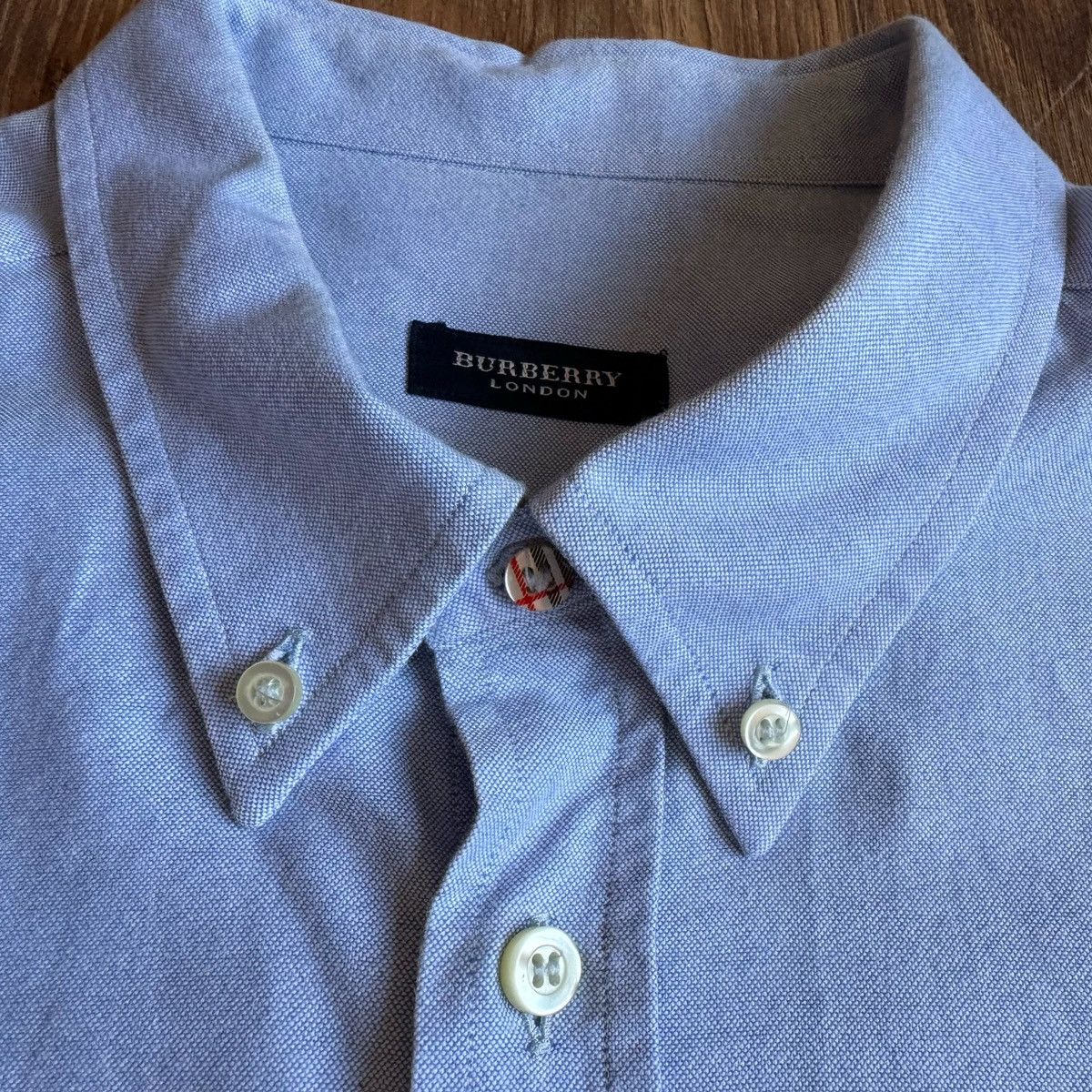 Burberry Burberry London Blue Button-Up Dress Shirt Men’s Size US XXL / EU 58 / 5 - 5 Thumbnail