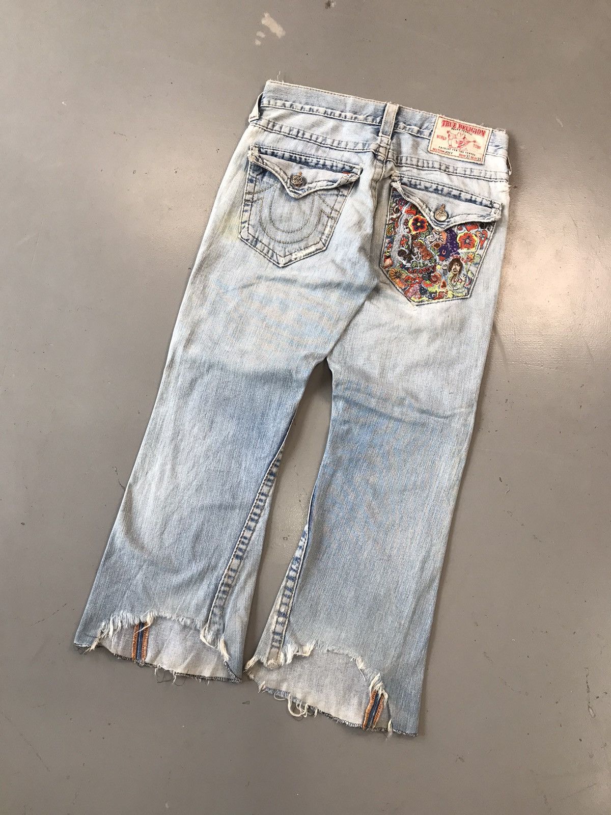 Rock Revival × True Religion × Vintage Vintage true religion distressed embroidered bootcut denim Size US 35 - 7 Thumbnail