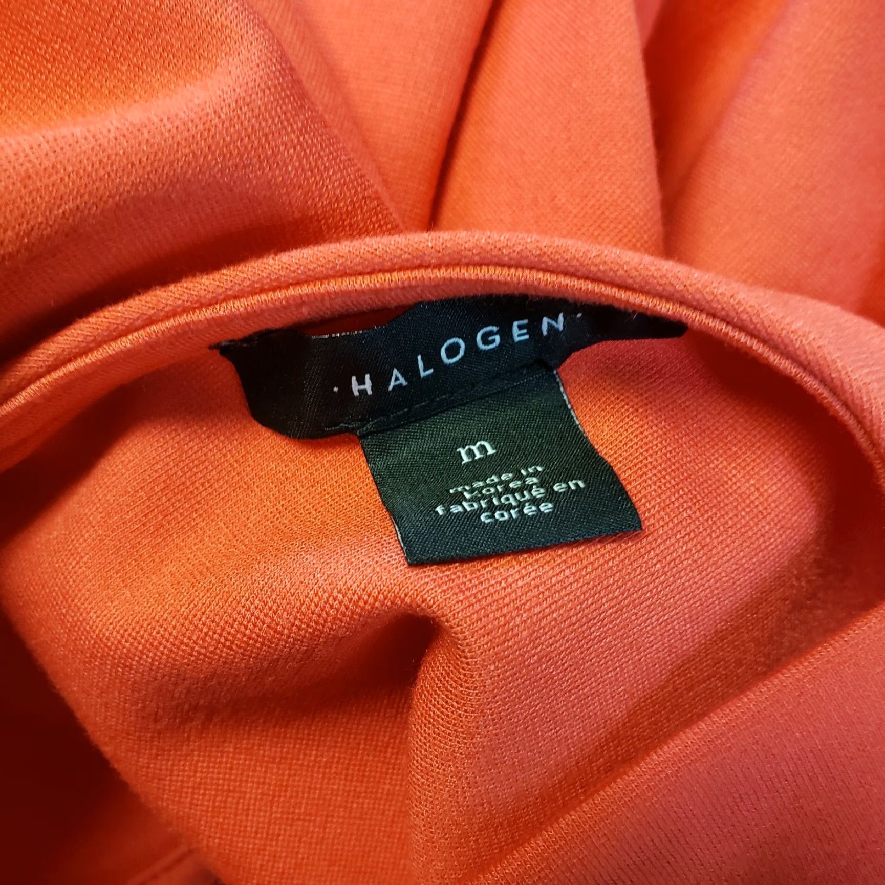Vintage Halogen Womens Blouse V-Neck Shirt Knit Top Size M Red Solid Short Sleeves Size M / US 6-8 / IT 42-44 - 4 Thumbnail