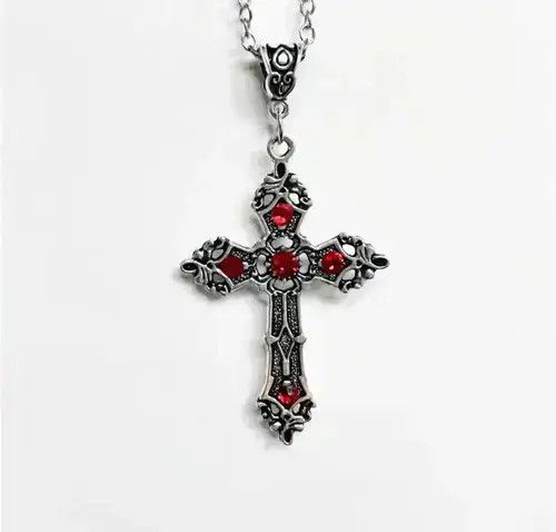 Japanese Brand Gothic Crucifix Pendant Necklace Size ONE SIZE - 2 Thumbnail