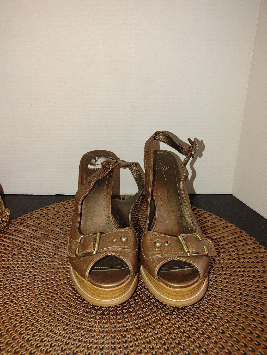 Linea Linea Paolo Juanita Leather Wedges Size 7 Size US 7 / IT 37 - 2 Thumbnail