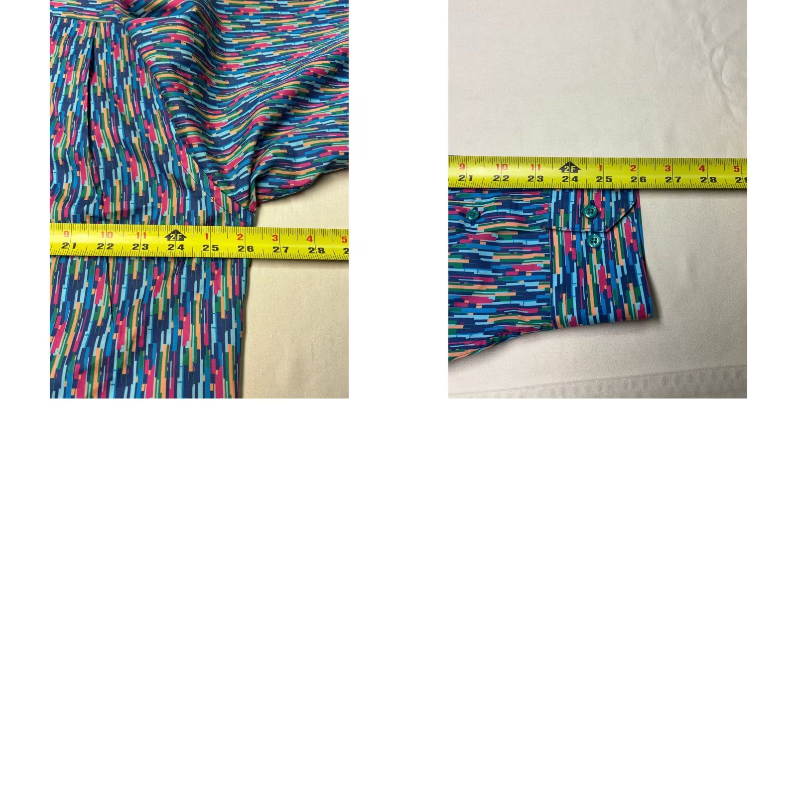 Vintage Paul Fredrick Shirt Mens XL Multi Classic Fit Cotton Abstract Geometric Print Size US XL / EU 56 / 4 - 8 Thumbnail