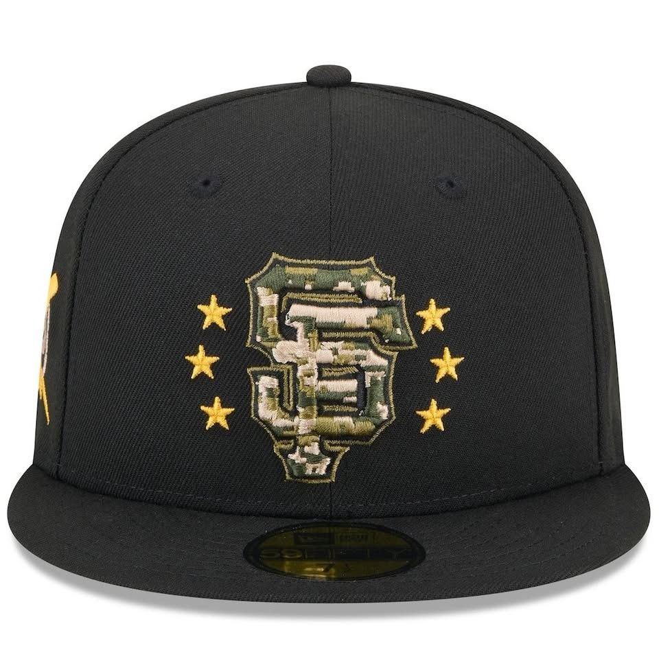 New Era SF Giants New Era Black 2024 Armed Forces Day On-Field Hat Size ONE SIZE - 3 Thumbnail