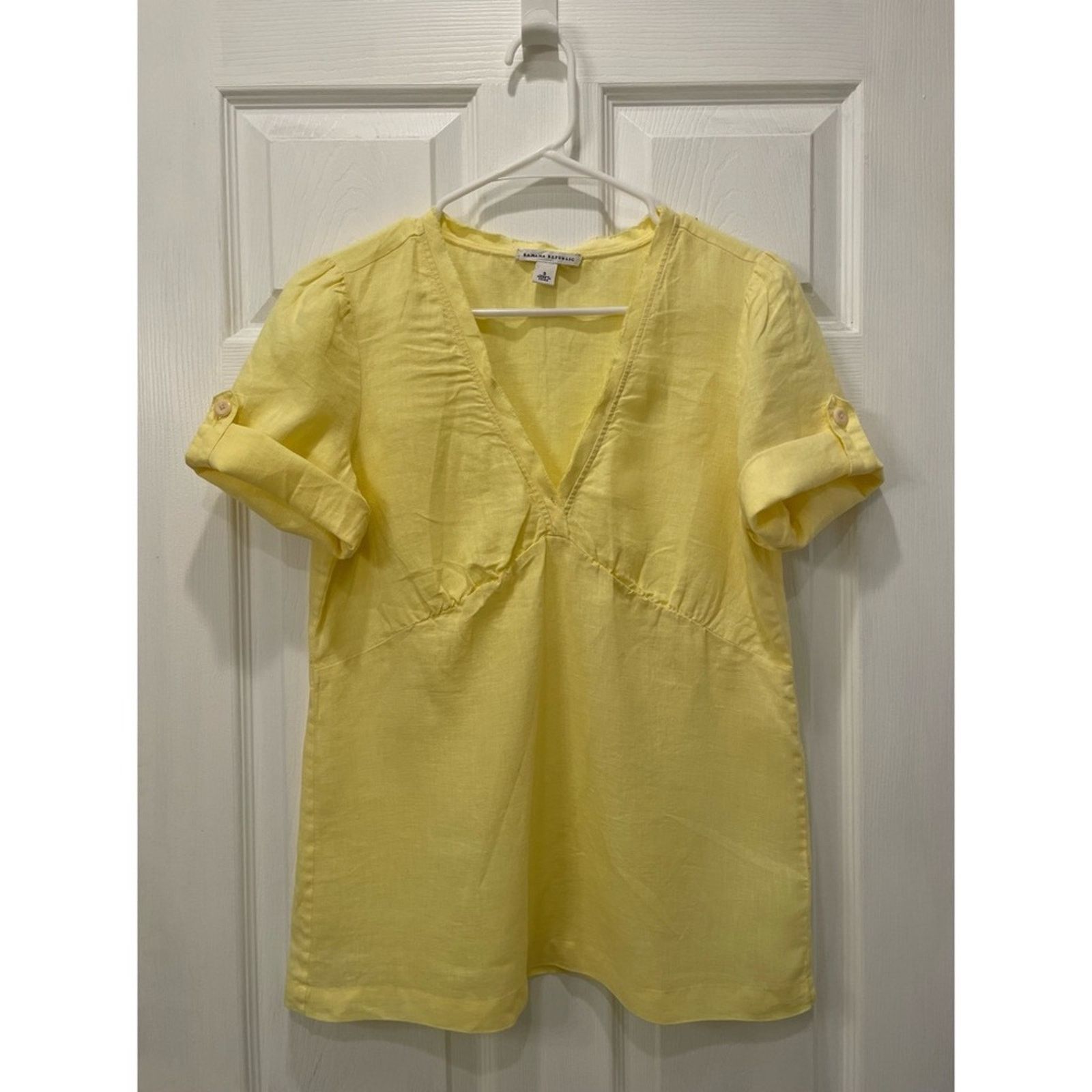 Banana Republic Banana Republic Linen Shirt S Size S / US 4 / IT 40 - 1 Thumbnail
