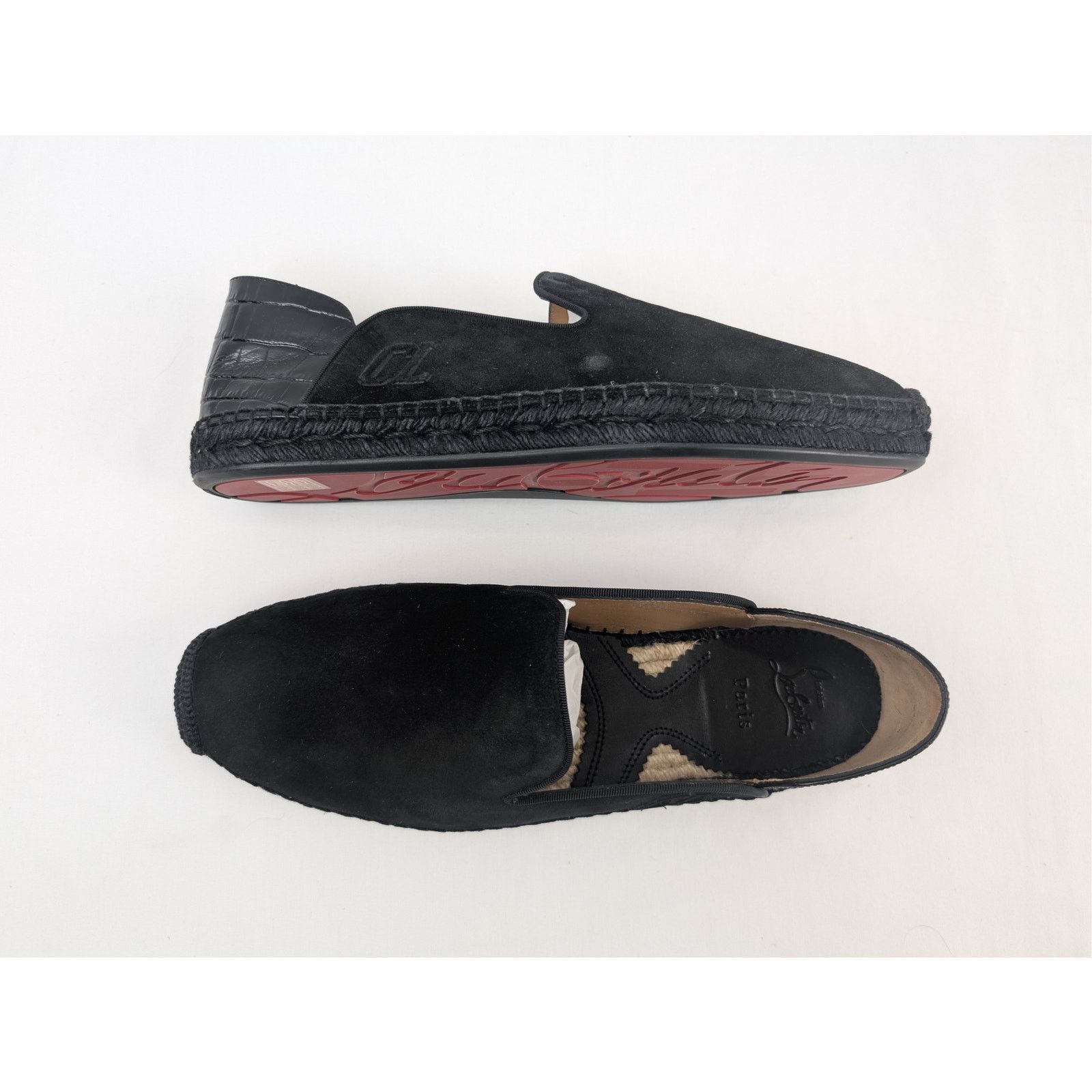 Christian Louboutin o1rshd1 Dandelion Petunia Flat Loafers Shoe 