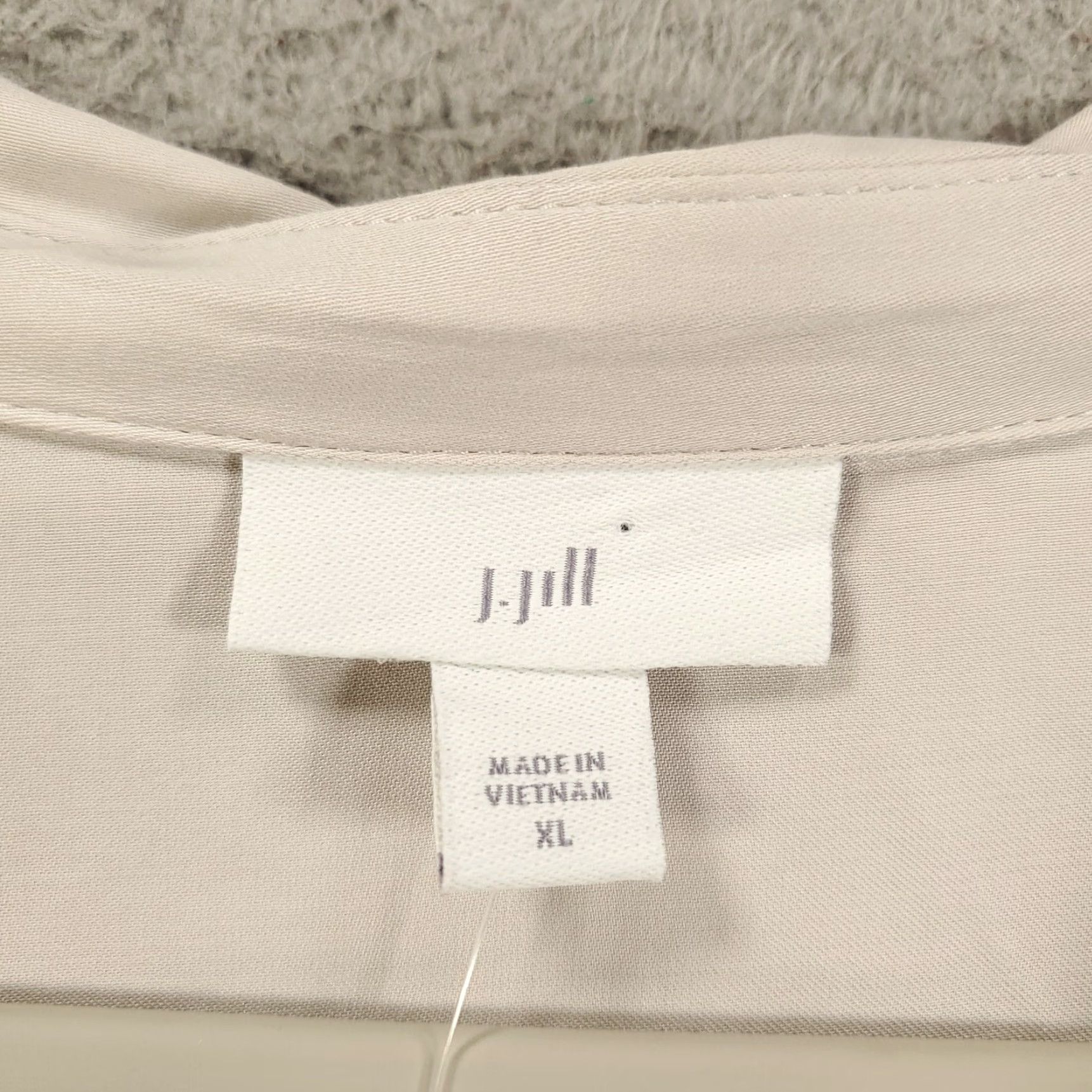 J. Jill J. Jill Blouse Women XL Gray 1/4 Button Collared Pullover NWT All Seasons Lightweight Pockets Size XL / US 12-14 / IT 48-50 - 6 Thumbnail