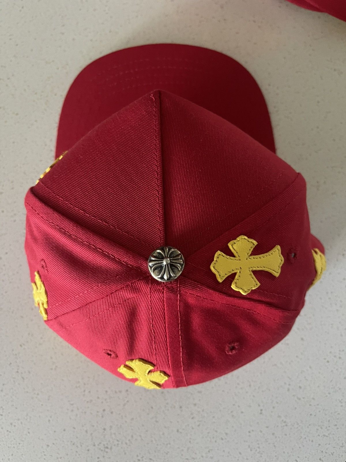 Chrome Hearts Chrome Hearts Red Yellow Patch Hat Size ONE SIZE - 6 Thumbnail