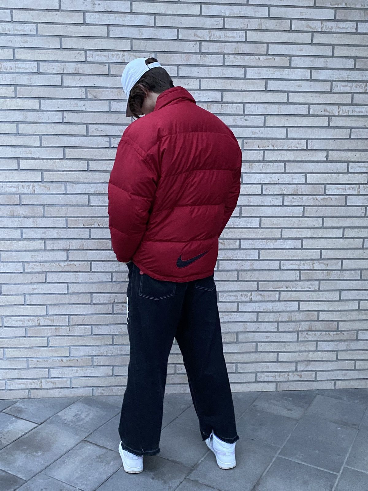 Nike × Vintage Very Rare 90s Nike Vintage Nylon Puffer Jakcet Size US L / EU 52-54 / 3 - 4 Thumbnail