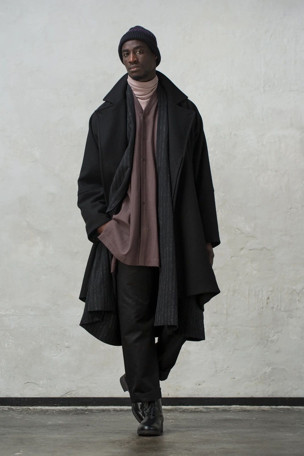 Jan Jan Van Essche Coat #27 (Black Yak Wool) | Grailed