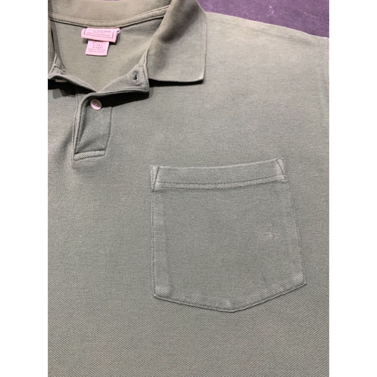 Vintage VINTAGE L.L. Bean Polo Shirt Men Large Tall Short Sleeve Cotton Green Casual Golf Travel Size US L / EU 52-54 / 3 - 3 Thumbnail