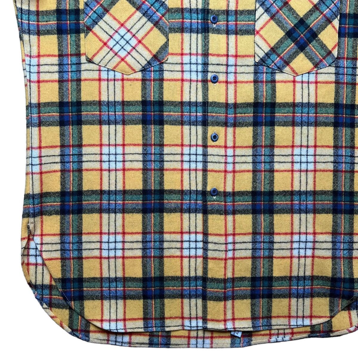 Pendleton × Vintage Vintage Pendleton Plaid Yellow Wool Board Button Up Shirt Size US L / EU 52-54 / 3 - 5 Thumbnail