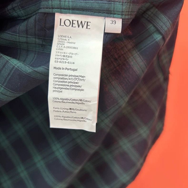 Loewe LOEWE size39 Men's turned-down collar shirts Size US XXS / EU 40 - 7 Thumbnail