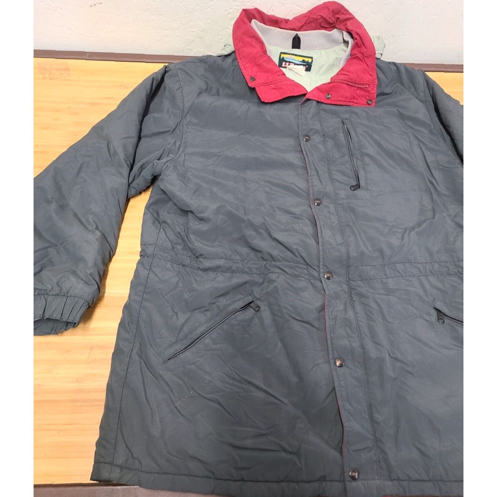 Vintage VINTAGE LL Bean Penobscot Parka Hooded Zip Up Insulated Parka Jacket XL Men Gray Size US XL / EU 56 / 4 - 3 Thumbnail