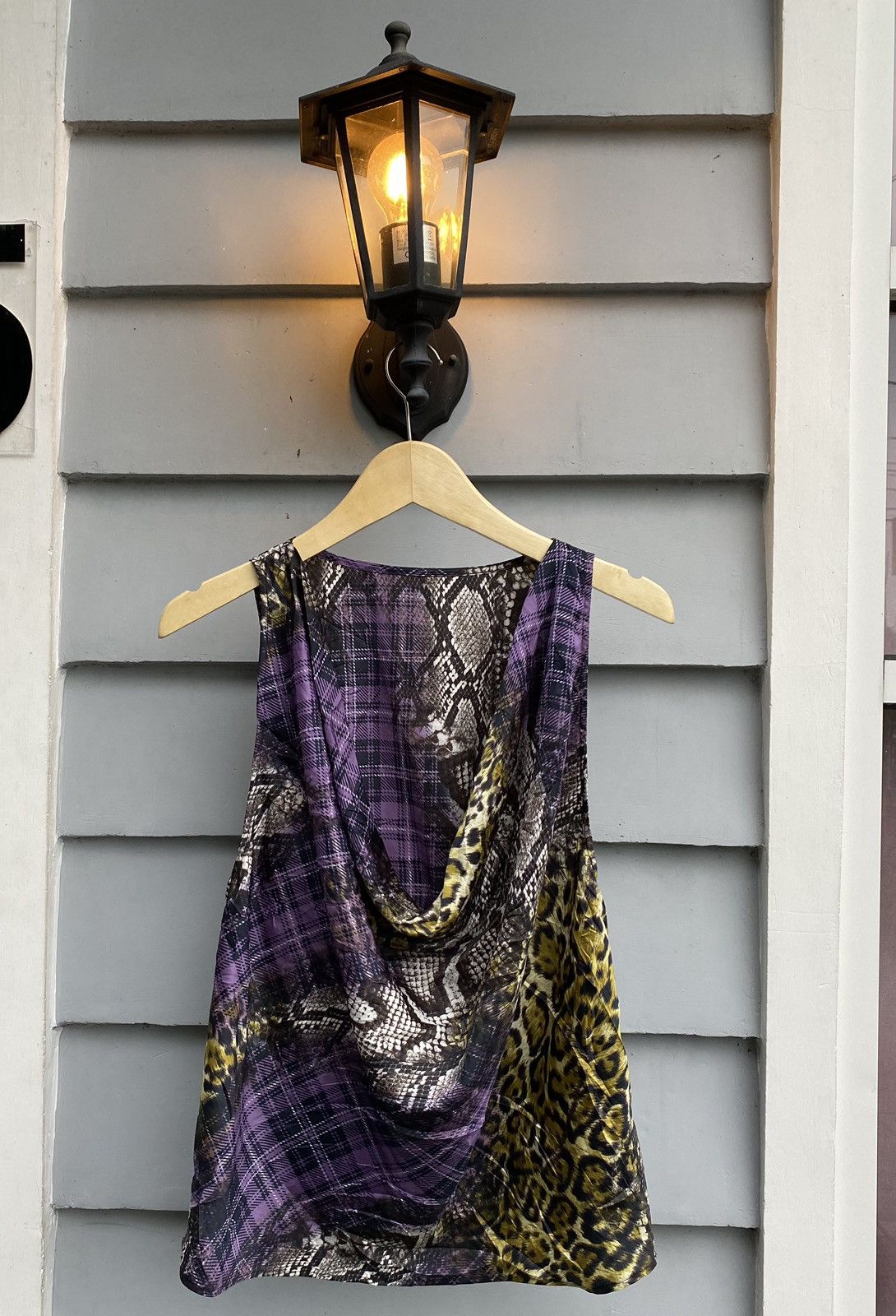 Vintage Snakeskin Leopard Punk Tartan Art Vvienne Westwood Style Size M / US 6-8 / IT 42-44 - 2 Thumbnail