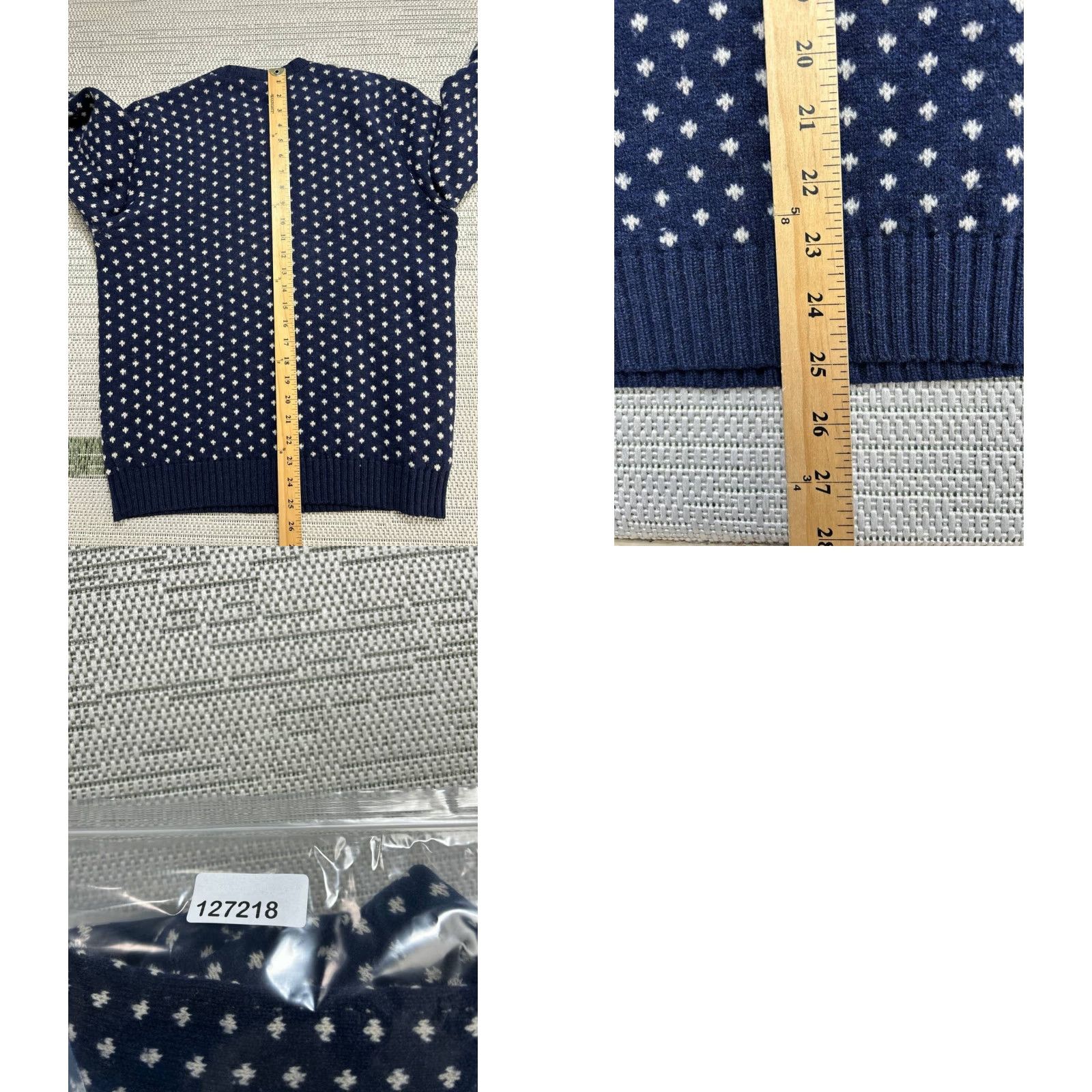 Brooks Brothers Brooks Brothers Sweater Womens Small Blue White Wool Knit Pullover Size S / US 4 / IT 40 - 8 Thumbnail