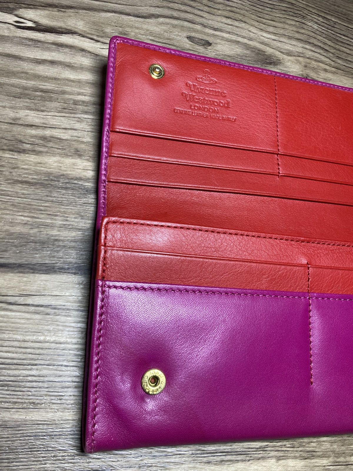 Vivienne Westwood Vivienne Westwood Nappa Leather Long Wallet Size ONE SIZE - 6 Thumbnail