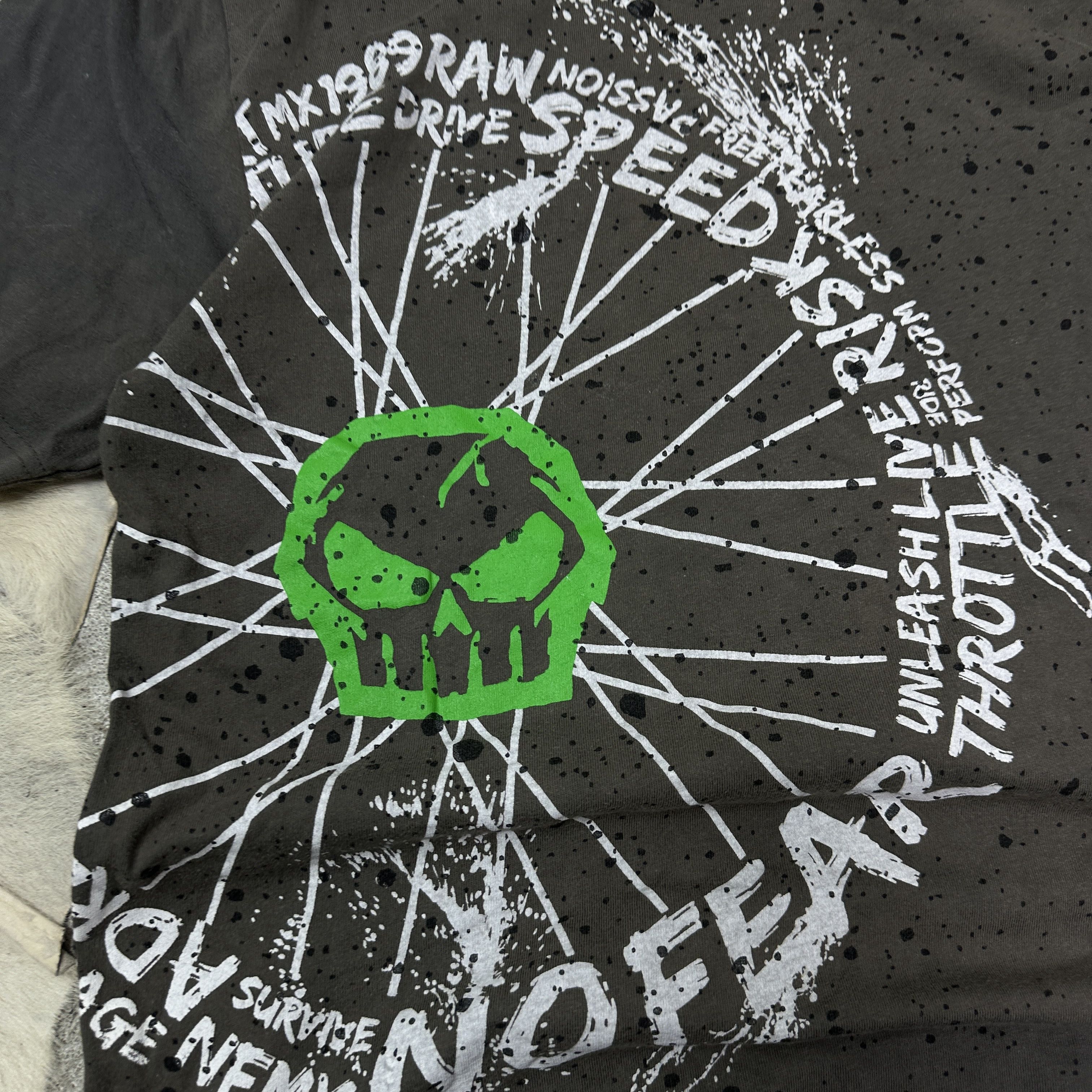 No Fear Vintage Streetwear Casual Skull No Fear T-shirt Y2K Size US M / EU 48-50 / 2 - 2 Thumbnail