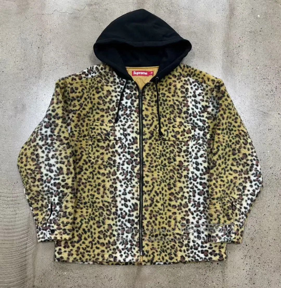 Supreme Supreme FW23 WEEK11 Fleece Zip Hooded Shirt. Size US L / EU 52-54 / 3 - 1 Thumbnail