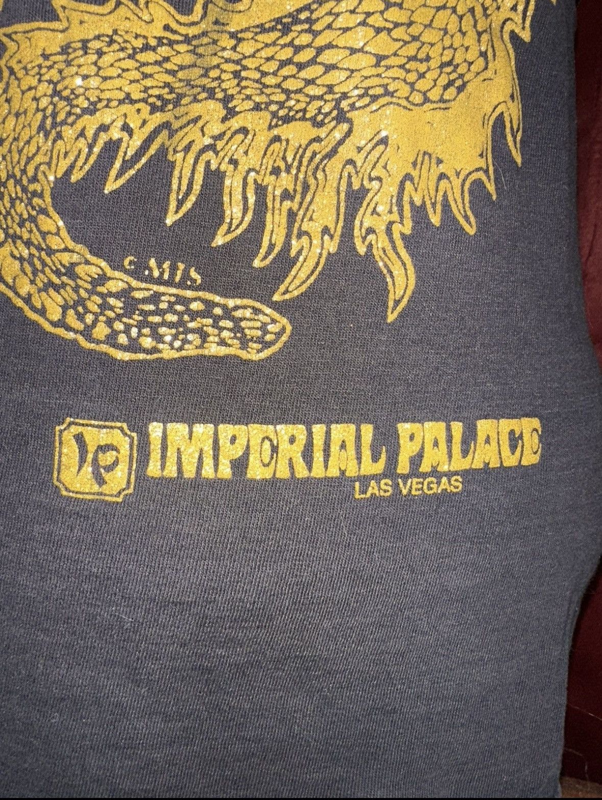 Vintage Vintage Las Vegas Imperial Hotel Tshirt 80’s Gold Sparkle Size US L / EU 52-54 / 3 - 4 Thumbnail