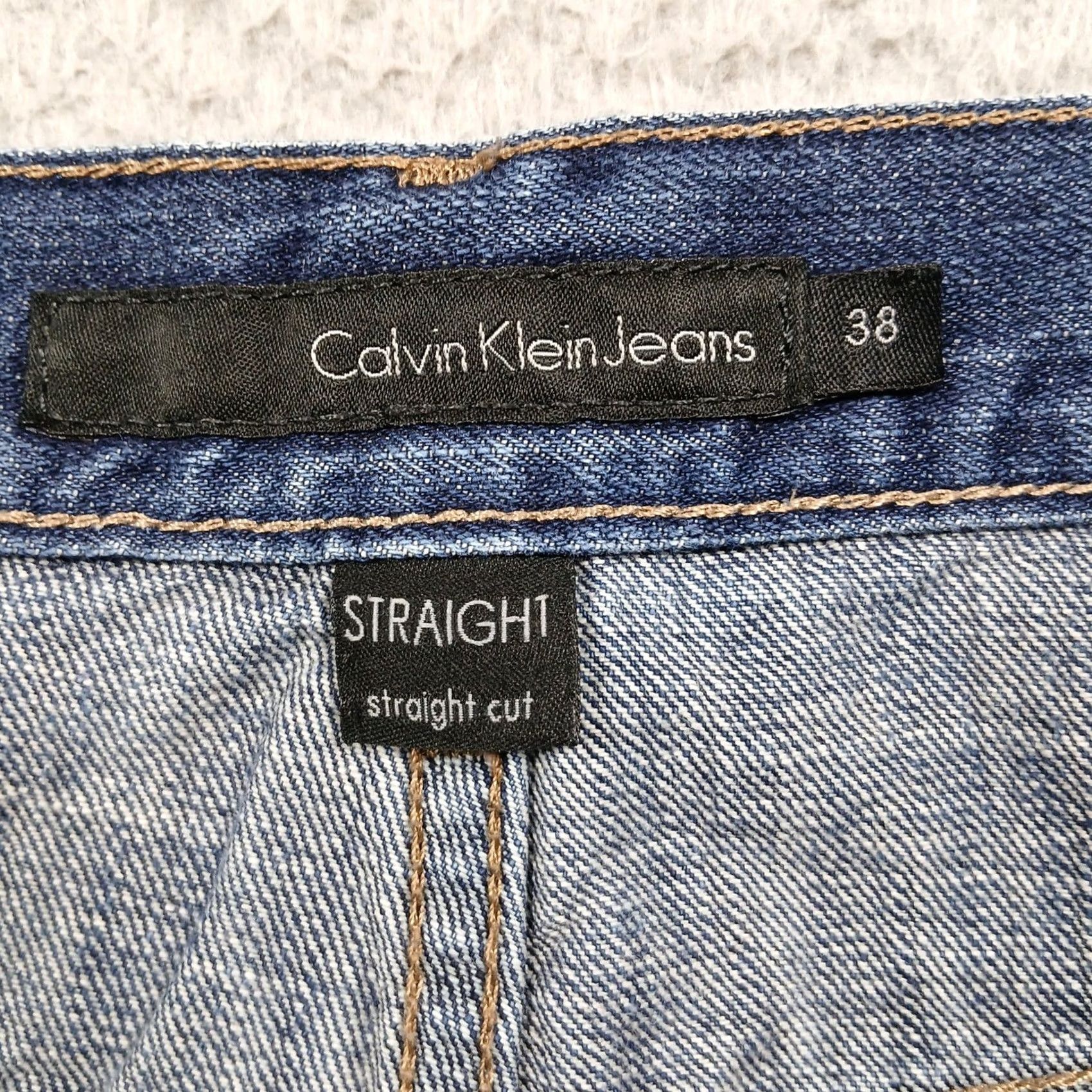 Vintage Calvin Klein Jeans Blue Straight Leg Jeans 38x30 Mens Made in Mexico Denim Size US 38 / EU 54 - 5 Thumbnail