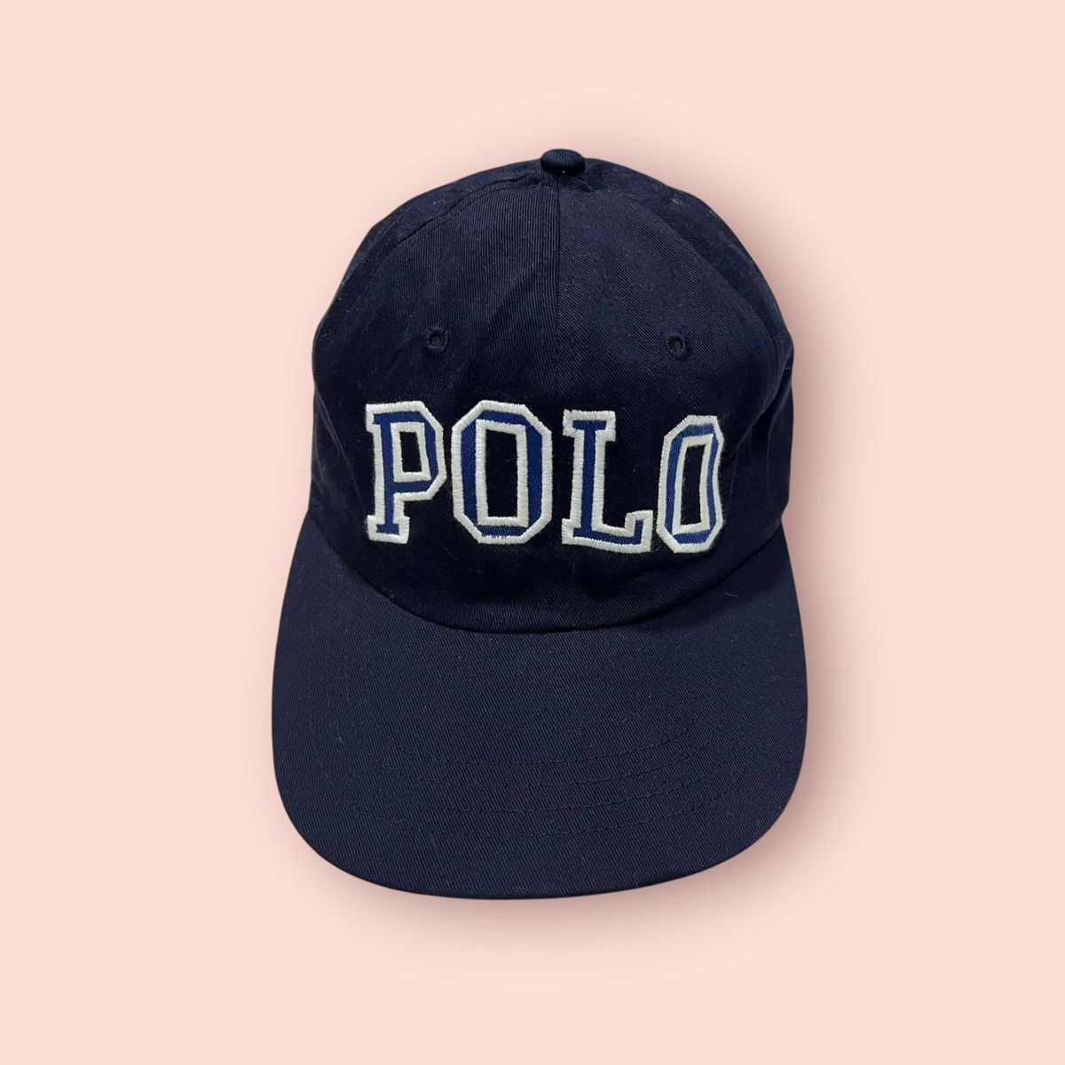 Polo Ralph Lauren VINTAGE POLO SPORT BIG SPELL OUT FITTED CAP Size ONE SIZE - 2 Thumbnail