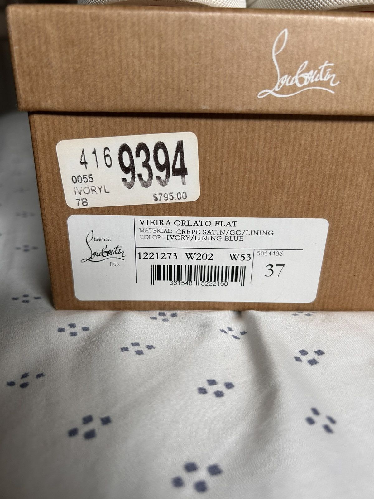 Christian Louboutin Christian Louboutin Vieira Orlato Flat Red Bottoms Size US 7 / IT 37 - 8 Thumbnail