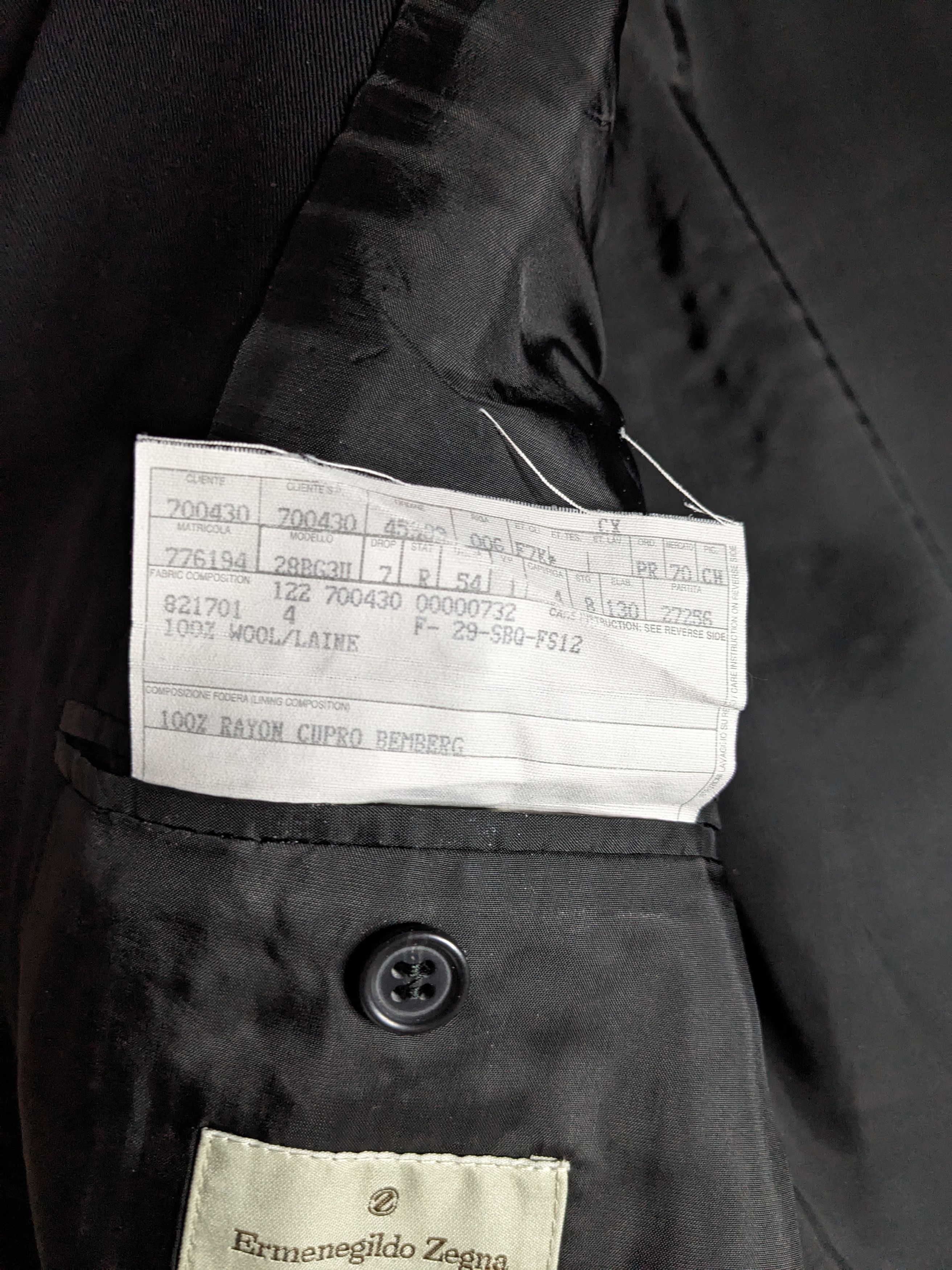 Ermenegildo Zegna VTG Ermenegildo Zegna Soft Wool Suit Jacket 44R 3 Button Size 44R - 9 Thumbnail